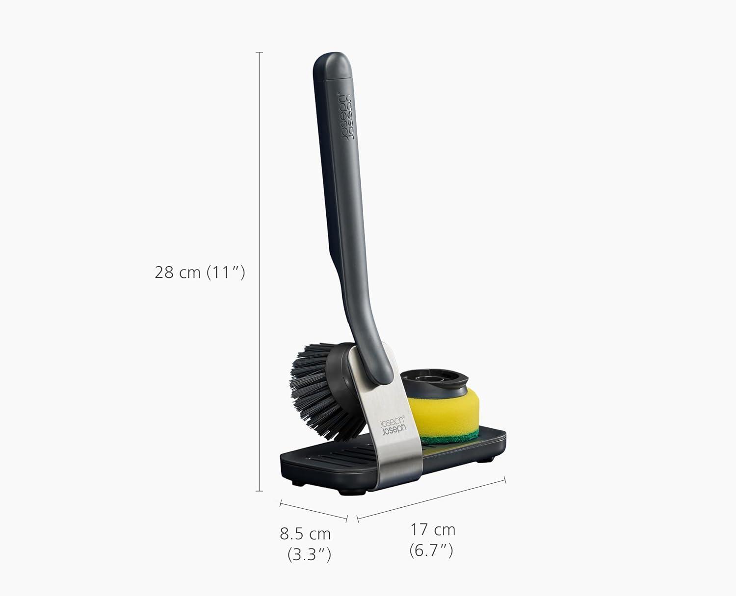 Joseph Joseph Joseph Joseph SinkTech Dish Brush & Sponge Set with Storage Stand