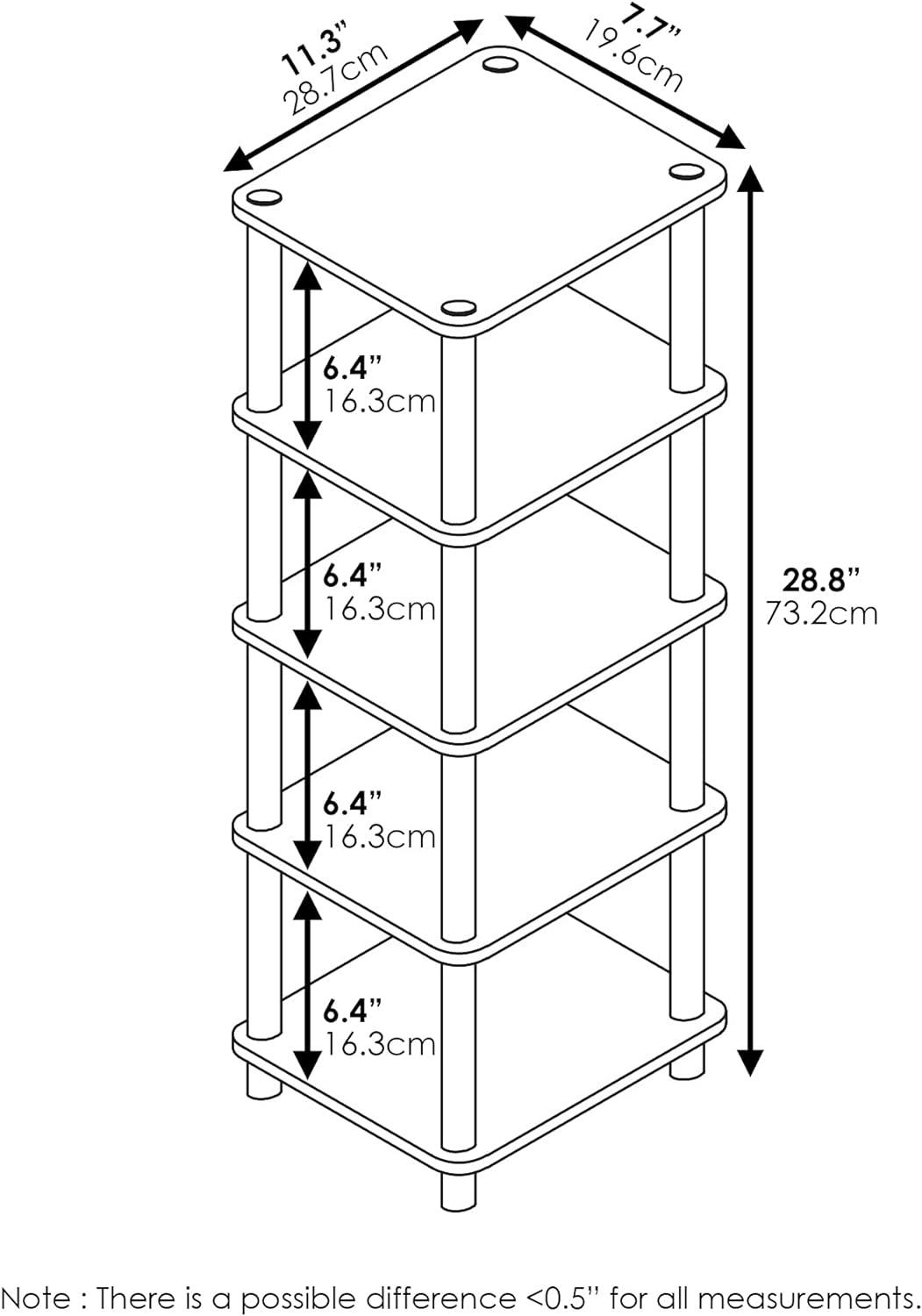 Espresso 4-Bin Wood Organizer Rack for Stylish Storage