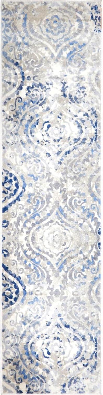 Home Dynamix Melrose Audrey Ogee Damask Area Rug