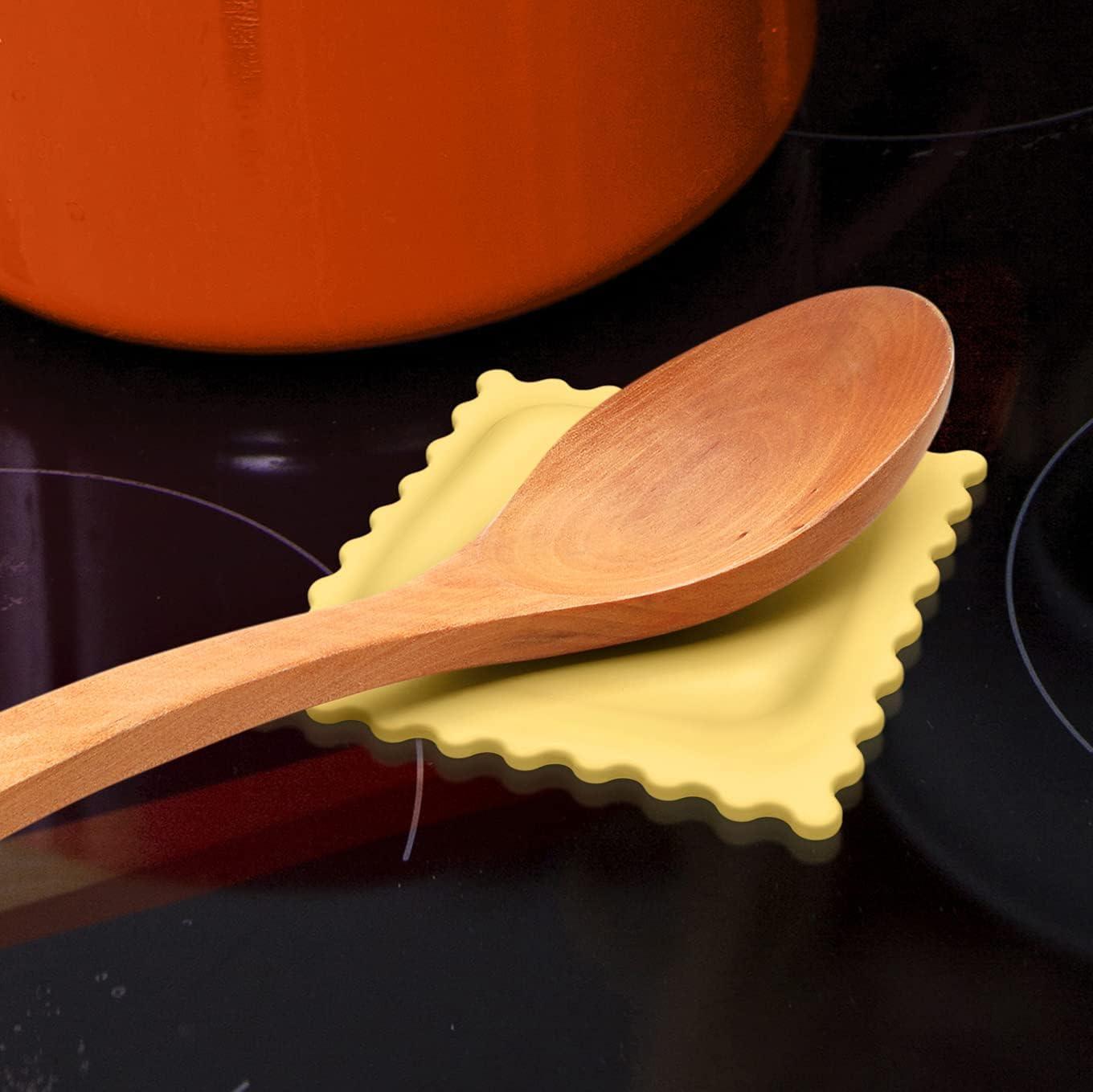 Genuine Fred SAUCED UP Ravioli Spoon Rest - Easy to Clean - Fun Kitchen Gadgets and Accessories - Stocking Stuffers & White Elephant Gifts - Great Gift for Home Cooks and Pasta Lovers C42