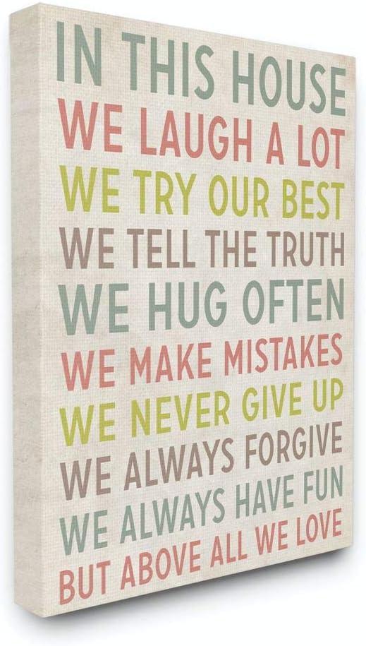 Inspirational Multicolor Quote Canvas Print on MDF Frame