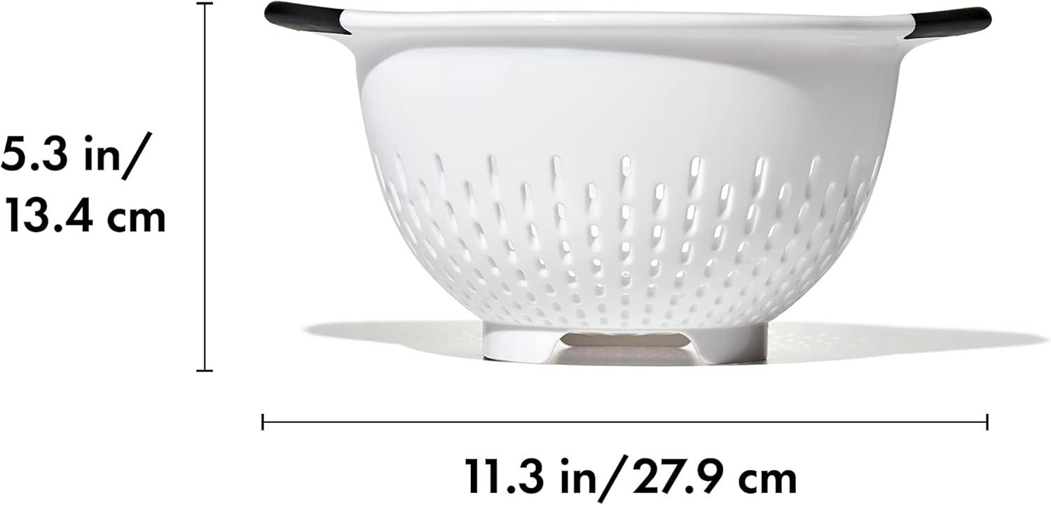 OXO Good Grips 3 QT Plastic Colander, White