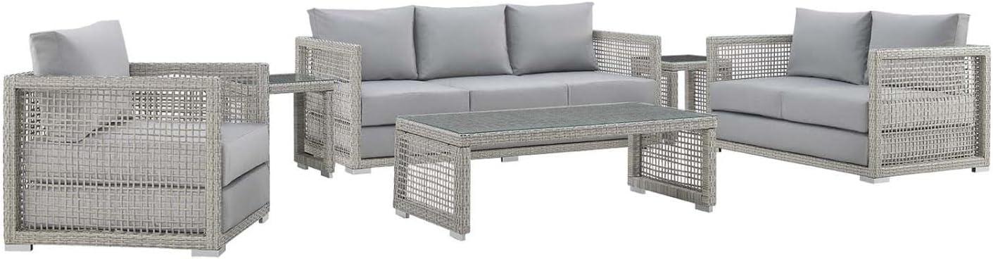 Latitude Run® Aura 7-piece Wicker Rattan Outdoor Patio Set