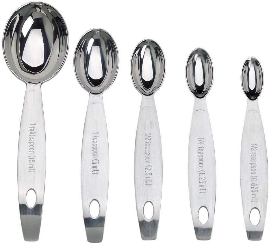 Cuisipro 5 -Piece Stainless Steel Measuring Spoon Set