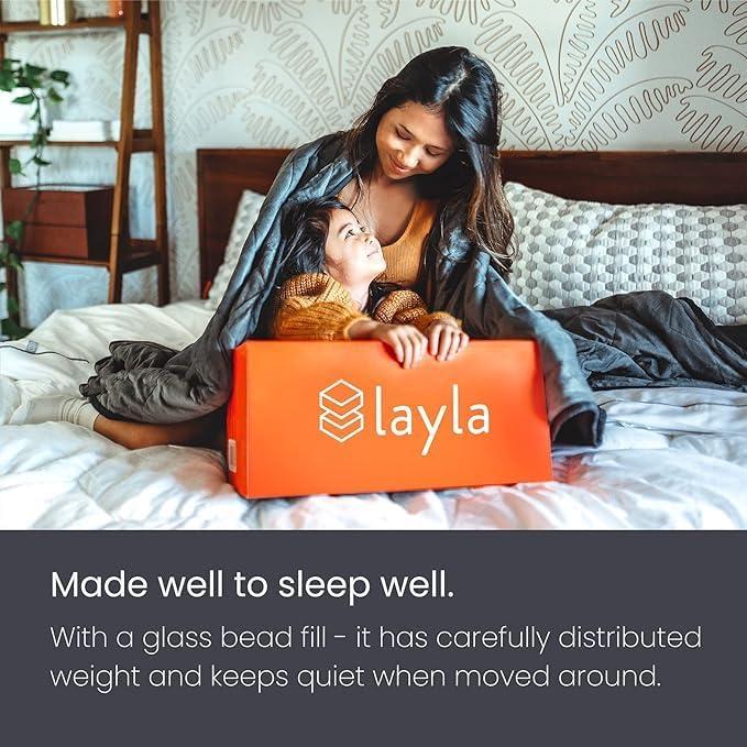 Layla Weighted Blanket with Fleecy Top Layer | Even Weight Distribution | (20lbs, Queen Size)