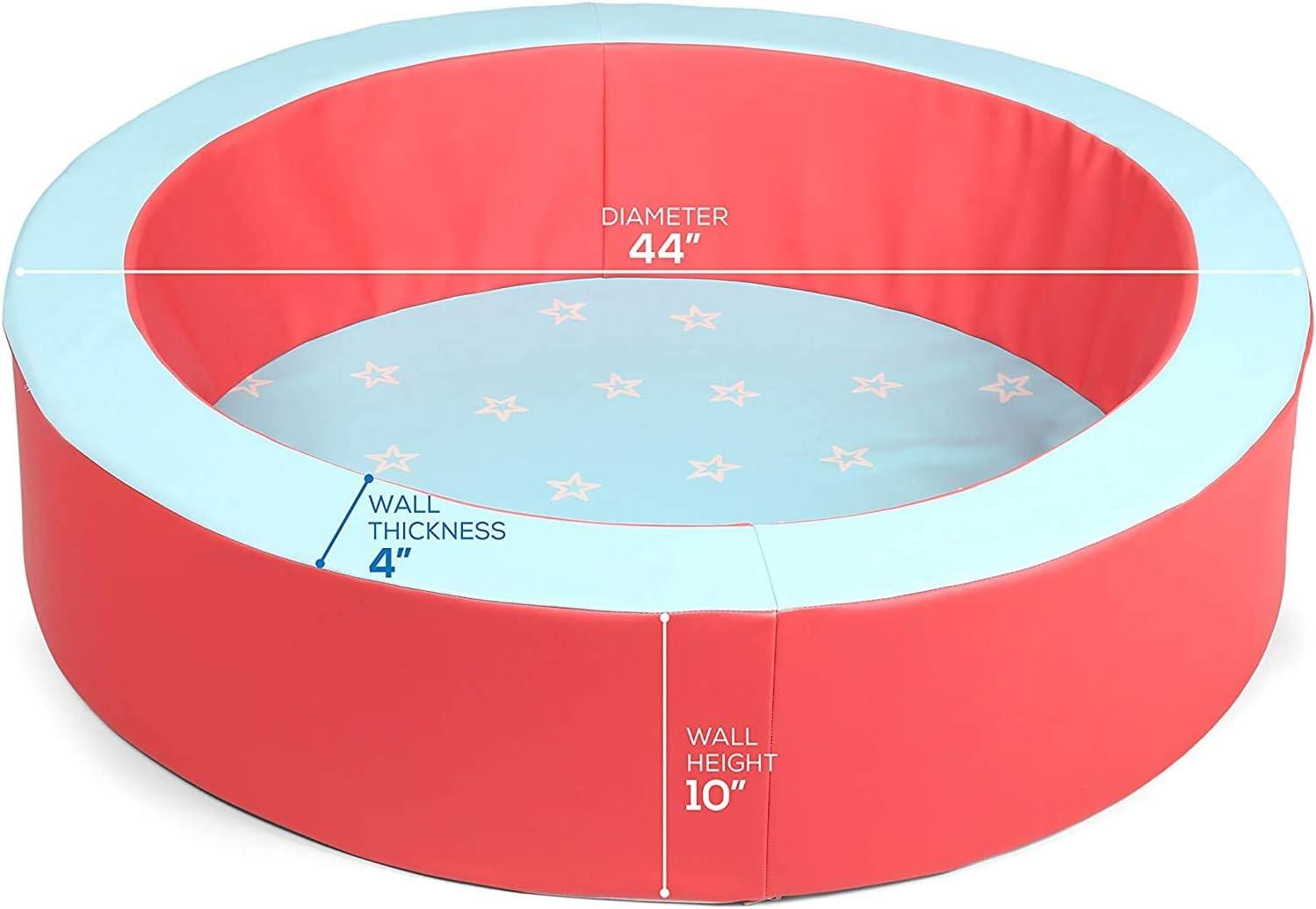 Milliard 44" Ball Pit for Toddlers and Baby, Red and Blue