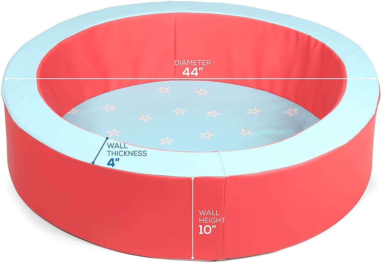 Milliard 44" Ball Pit for Toddlers and Baby, Red and Blue