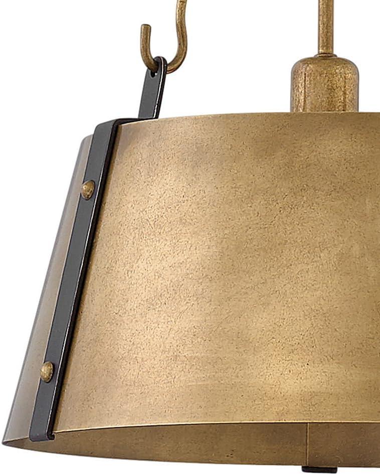 Cartwright Medium 1-Light Drum Pendant w/ Bold Rivets