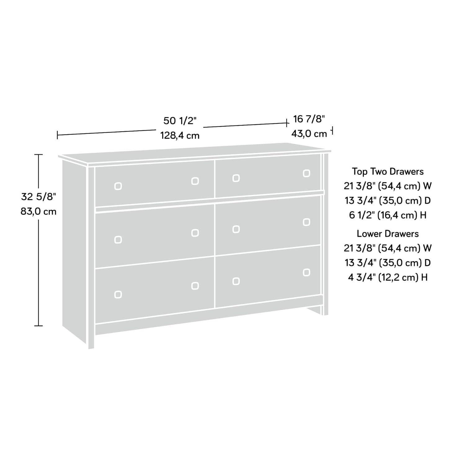 Harlow 6-Drawer Wood Dresser