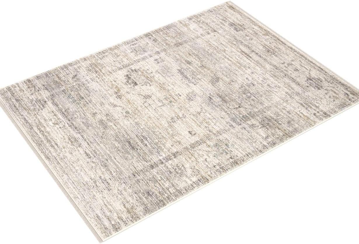 Millie Silver Dove 8' x 10' Floral Synthetic Area Rug