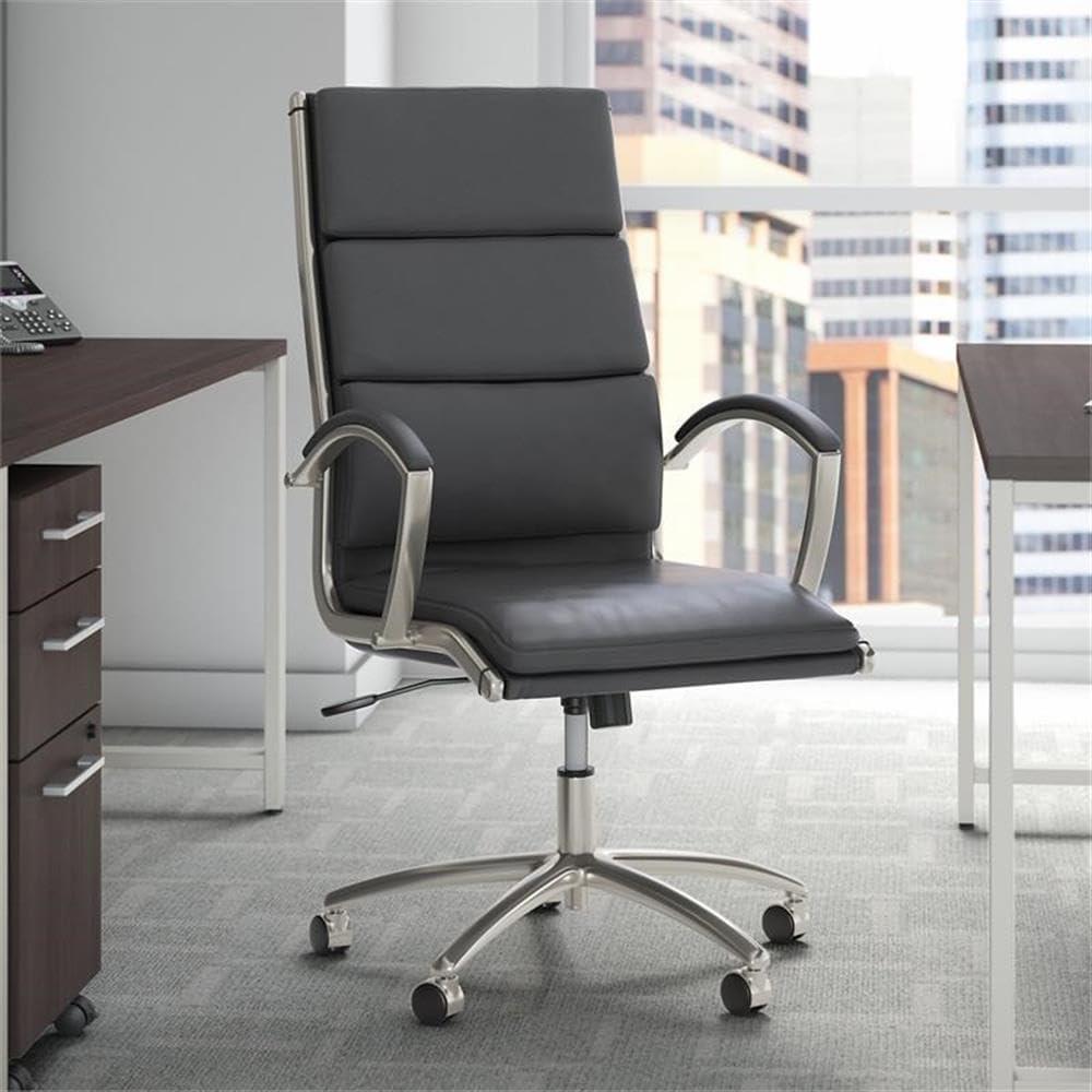 Bush Business Furniture Bush Business Furniture Studio C High Back Leather Executive Office Chair