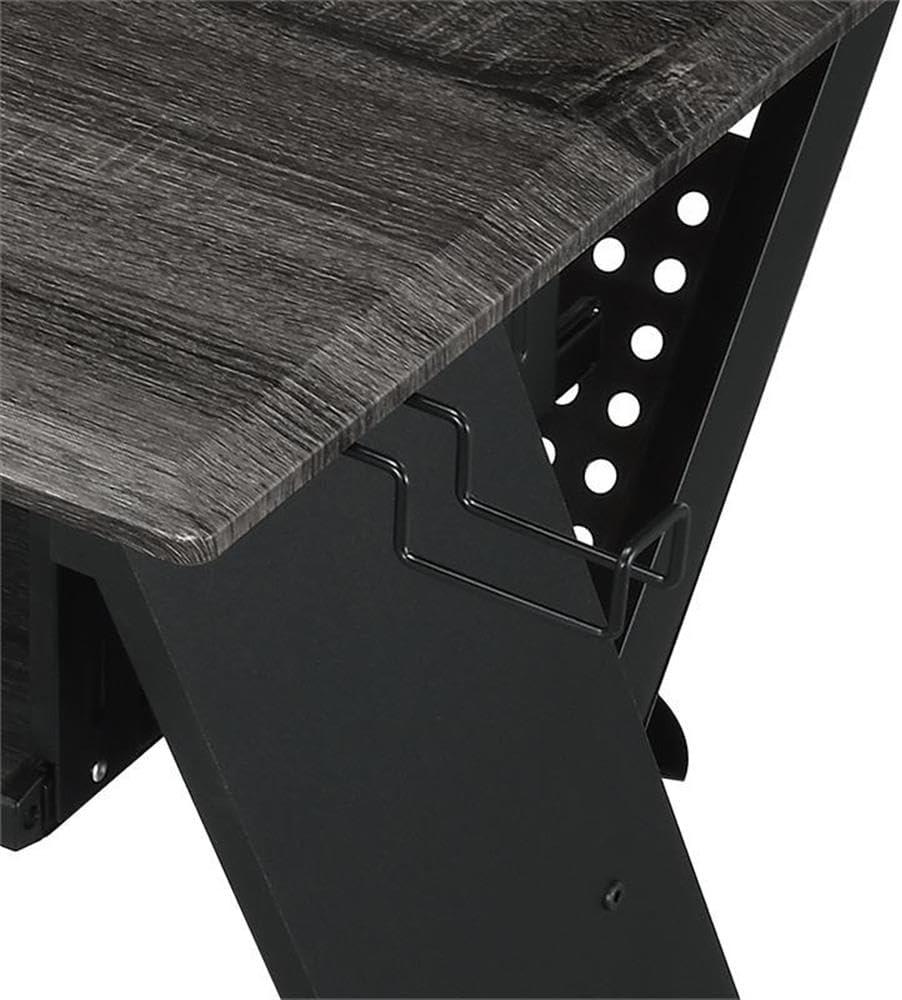 Humanity 47" Decorative Bookshelf Natural and Black - Acme Furniture