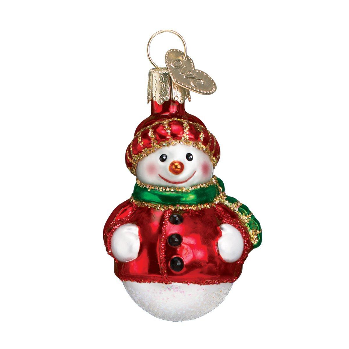Old World Christmas 2.5 Inch Mini Snowman Set Ornaments Frosty  St/6 Tree Ornament Sets