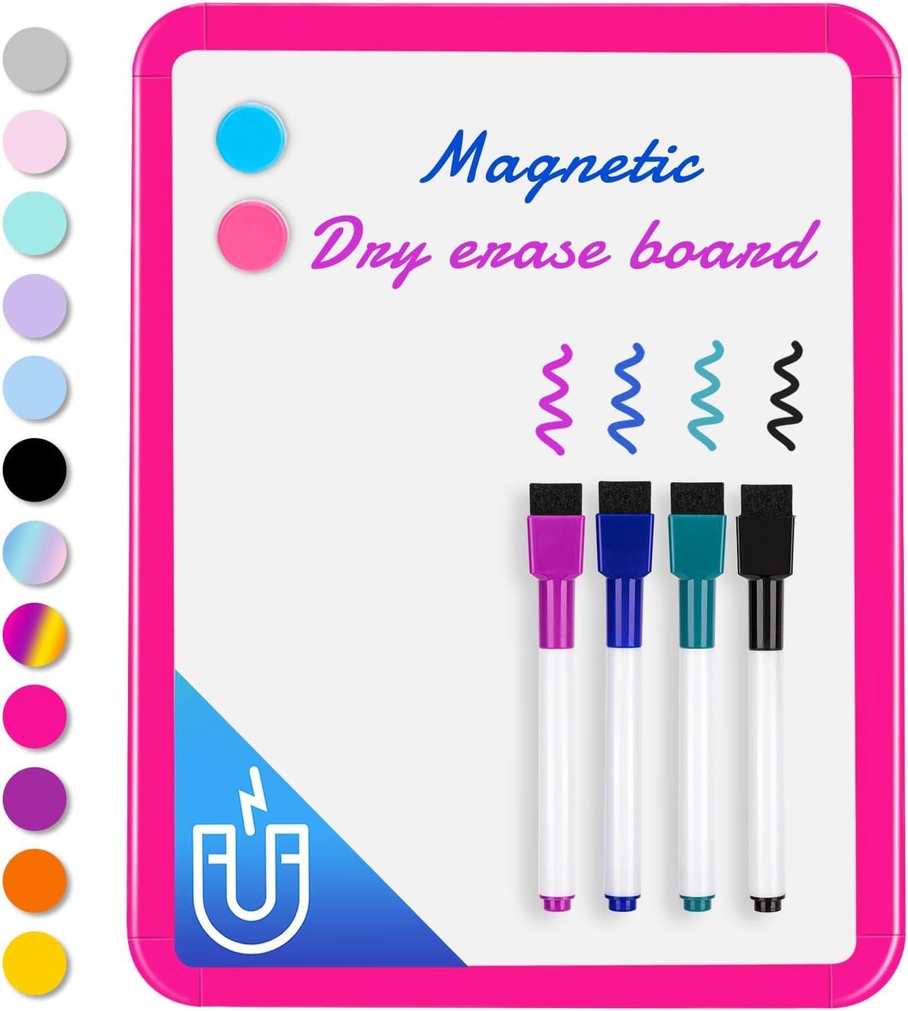 VUSIGN Small Dry Erase Whiteboard, 8.5 x 11 Inches White Board for Kids, Students, Fridge, Locker, Mini Dry Erase Board