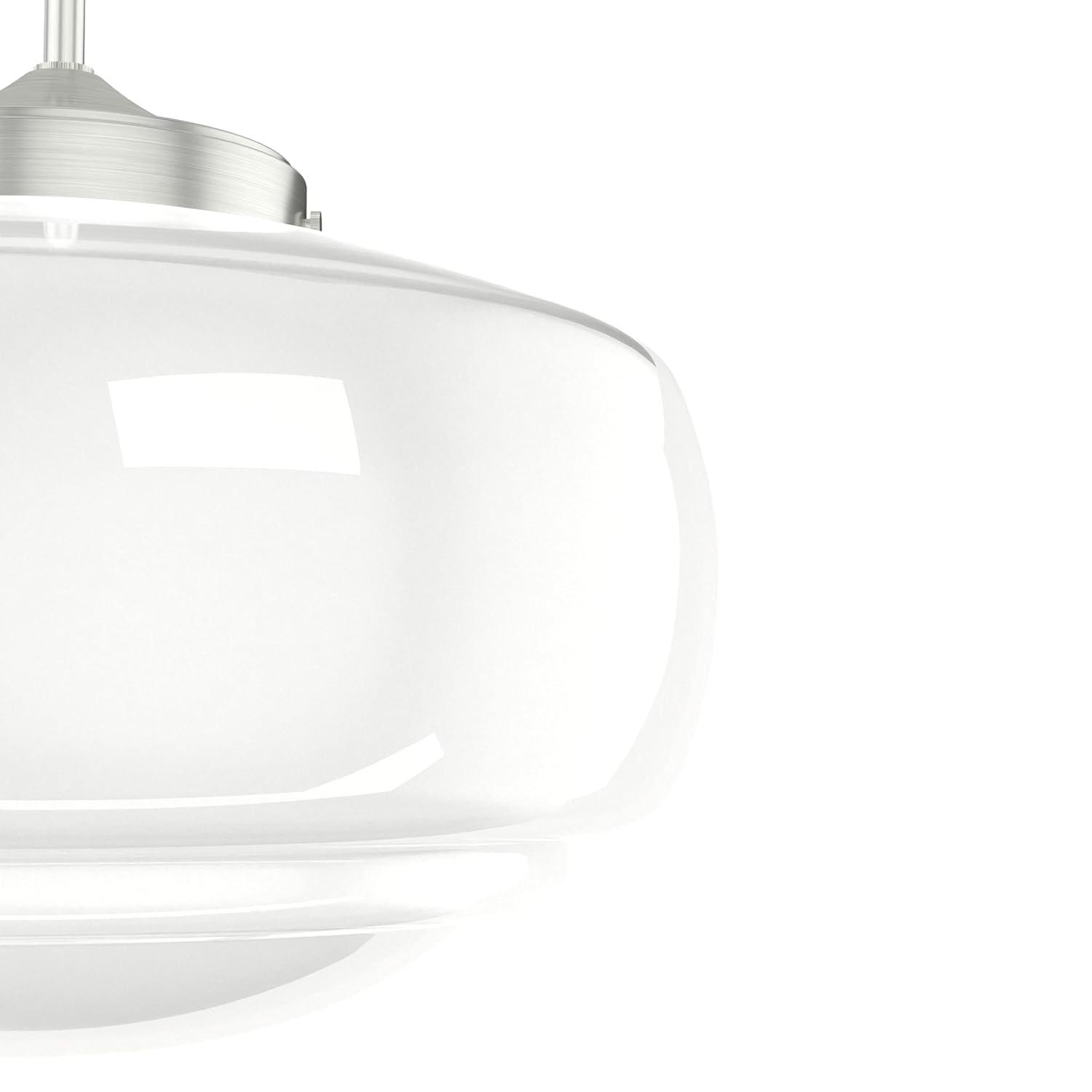 Saddle Creek 1 - Light Single Schoolhouse Pendant with Glass