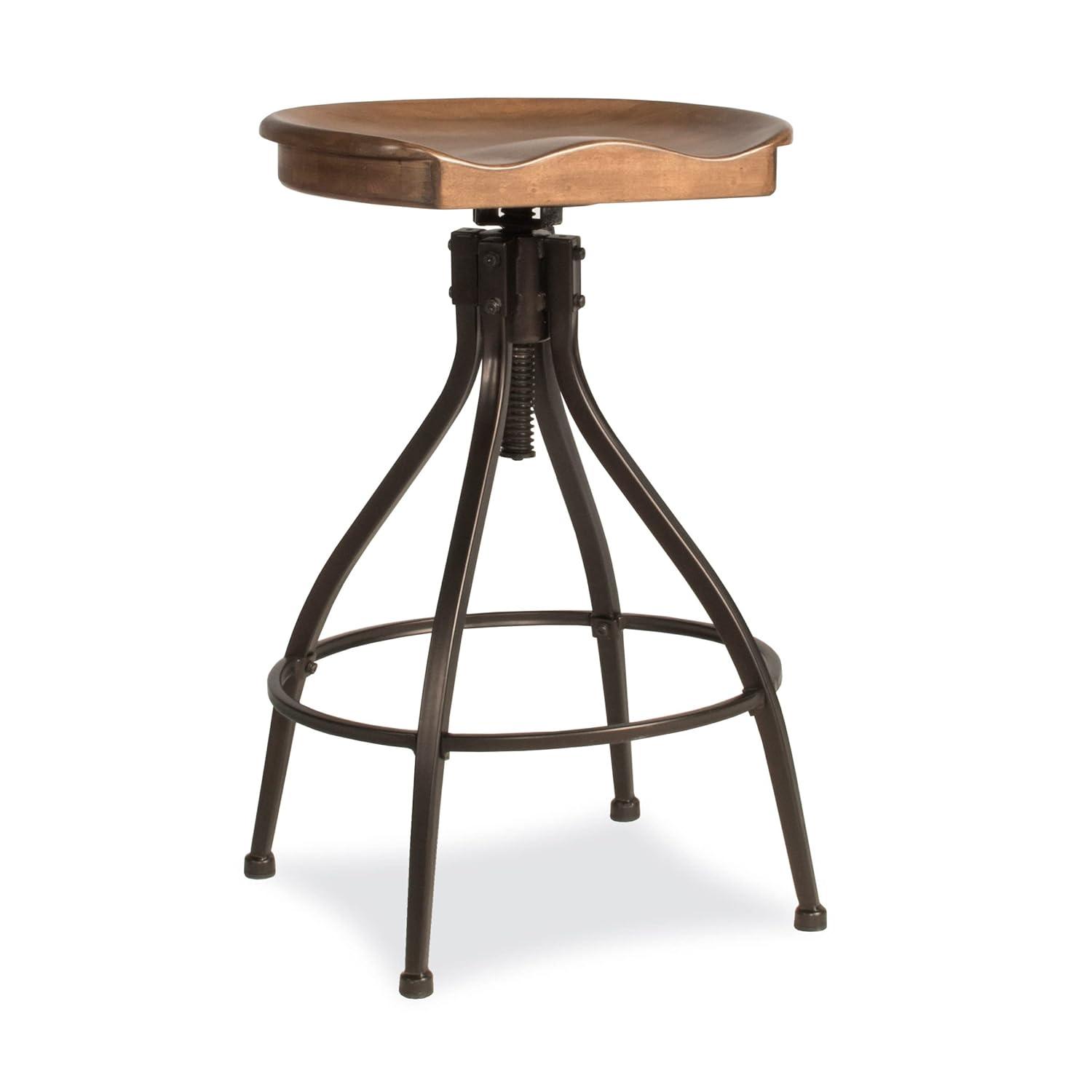 Bar Stool - Silverton Bar Stool with Open Lattice - Hillsdale Furniture - 4734-830, Brown