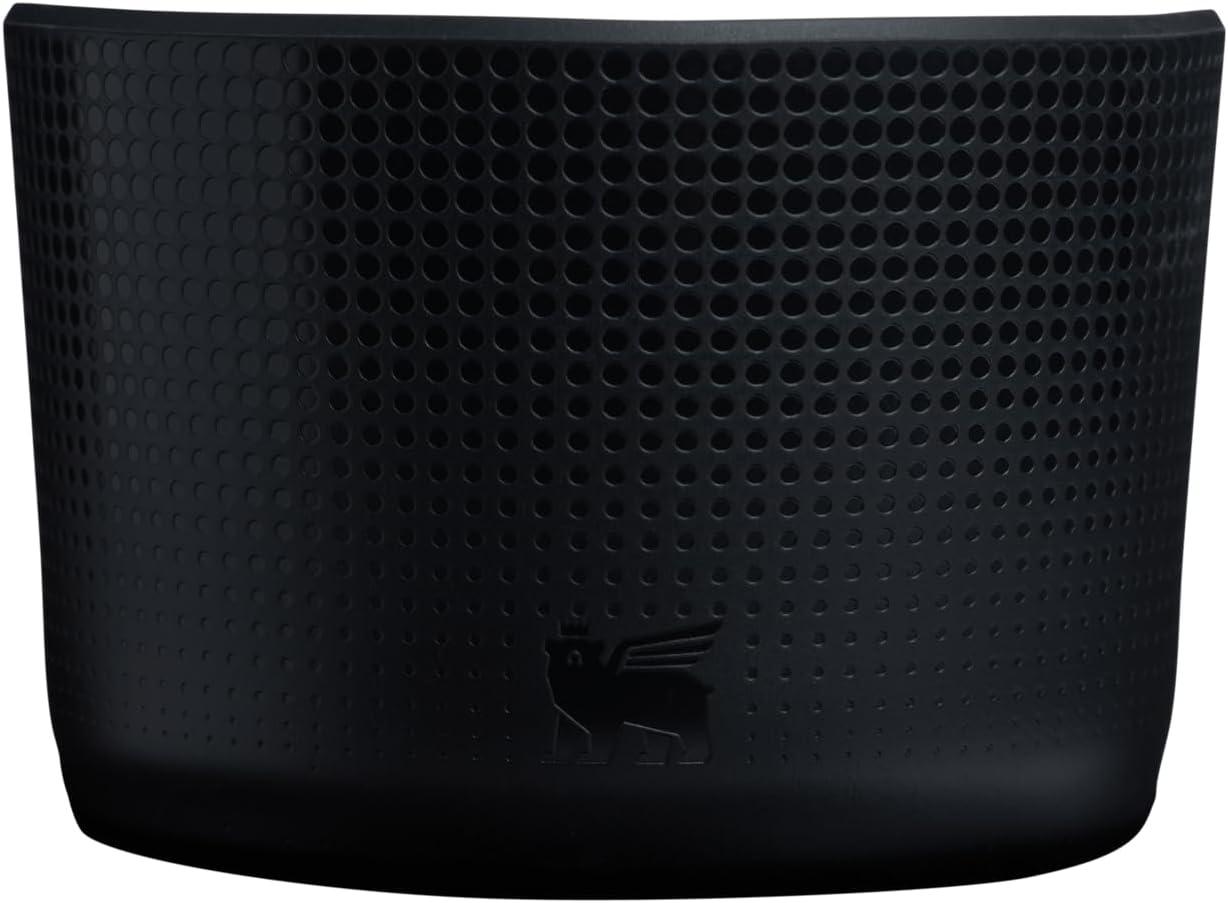 Stanley 30 oz Quencher Tumbler Boot with Straw Cover Black: Silicone Drinkware Accessory for Hot & Cold Beverages