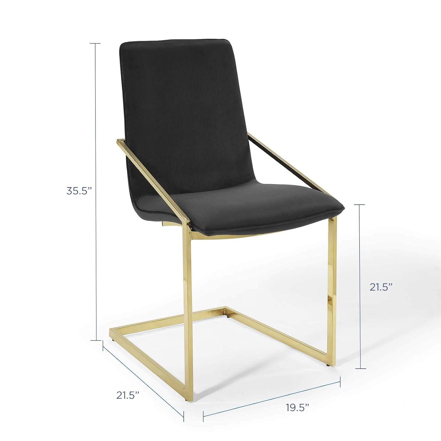 Modway Pitch Performance Velvet Dining Armchair