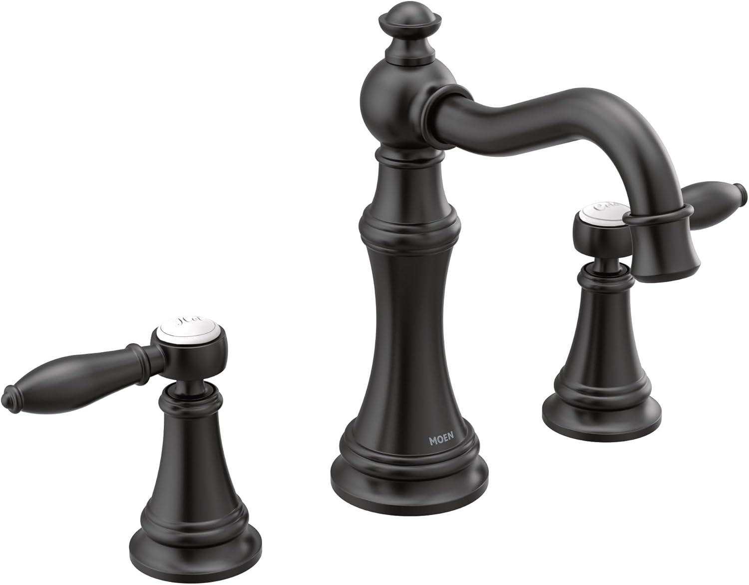 Moen Weymouth Two-Handle Widespread Bathroom Faucet Trim Kit, Valve Required