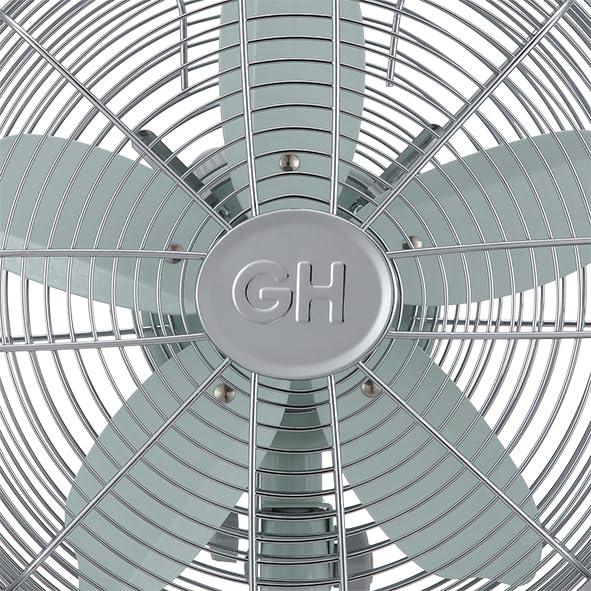 Good Housekeeping Good Housekeeping's All-Metal Retro 3-Speed 12" Oscillating Office Desk Table Fan (Multiple Finishes Available)