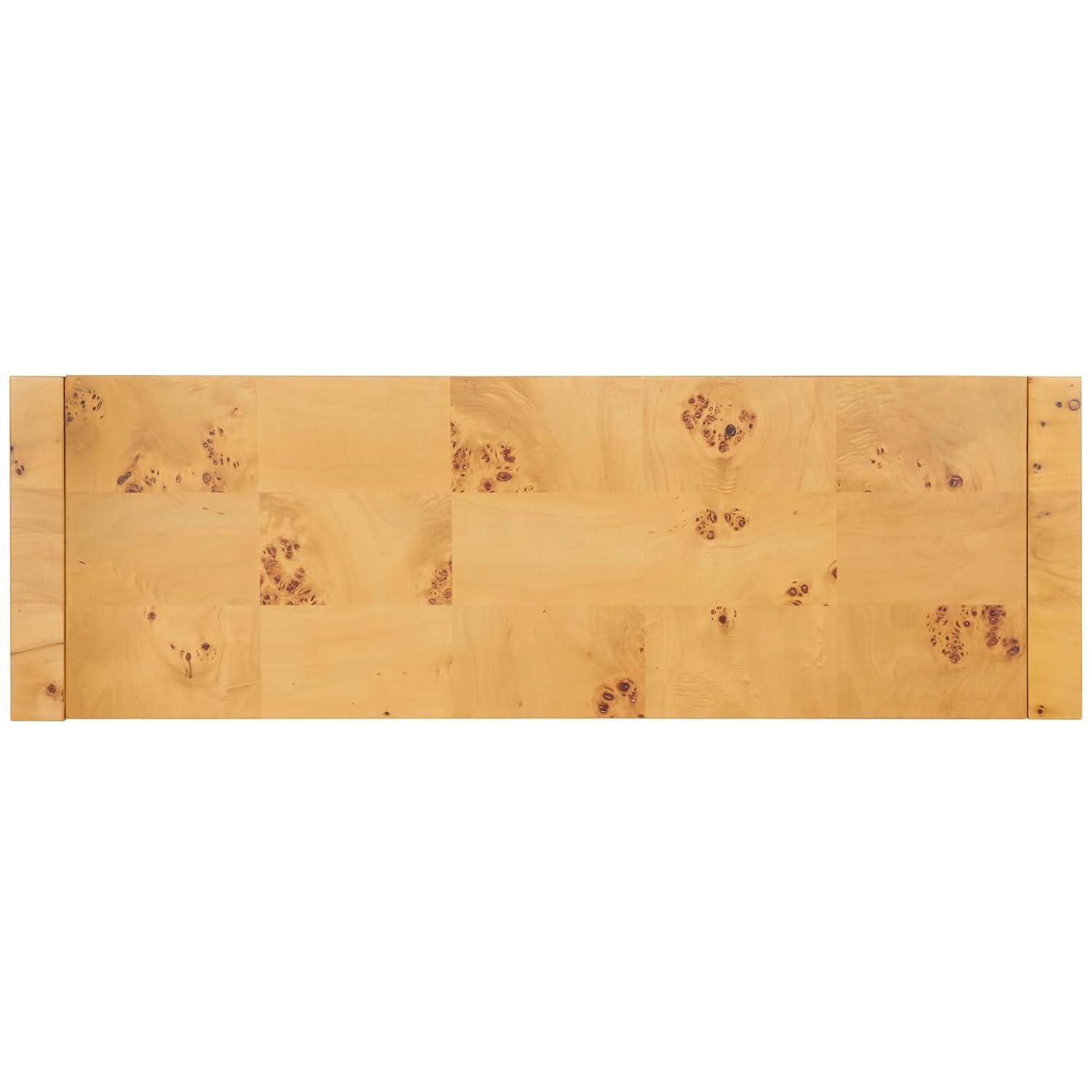 SAFAVIEH Cella Mission Natural Wood Rectangle Console Table (34 in. W x 11 in. D x 28 in. H)