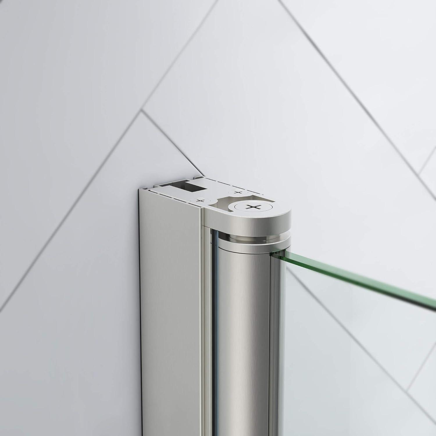 OVE Decors Endless PA05A0100 Pasadena, Buttress Alcove Frameless Shower Door, 57 13/16 to 59 13/16 in. W x 72 in. H, in Chrome