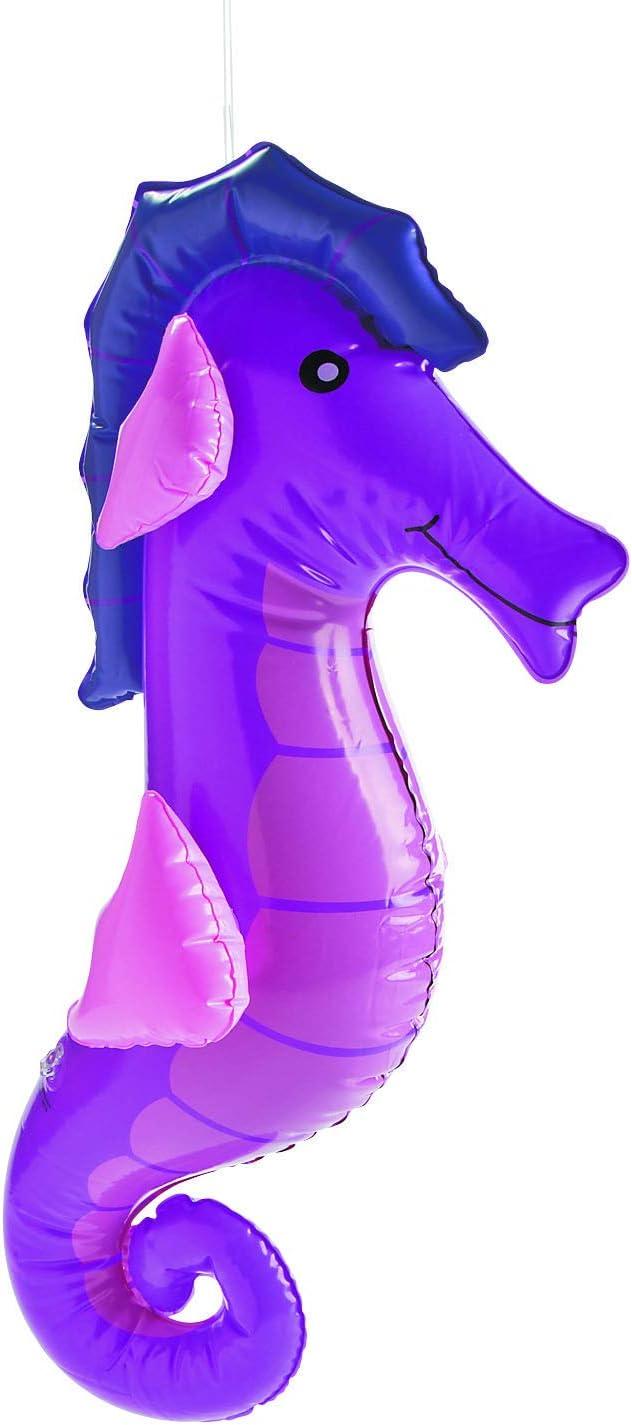 Fun Express Large Under The Sea Inflatables Party Favors and Decor, Includes a Whale, Dolphin, Octopus, Shark, Rainbow Fish, and Sea Horse - VBS Vacation Bible School Supplies/Decor 6 Pieces