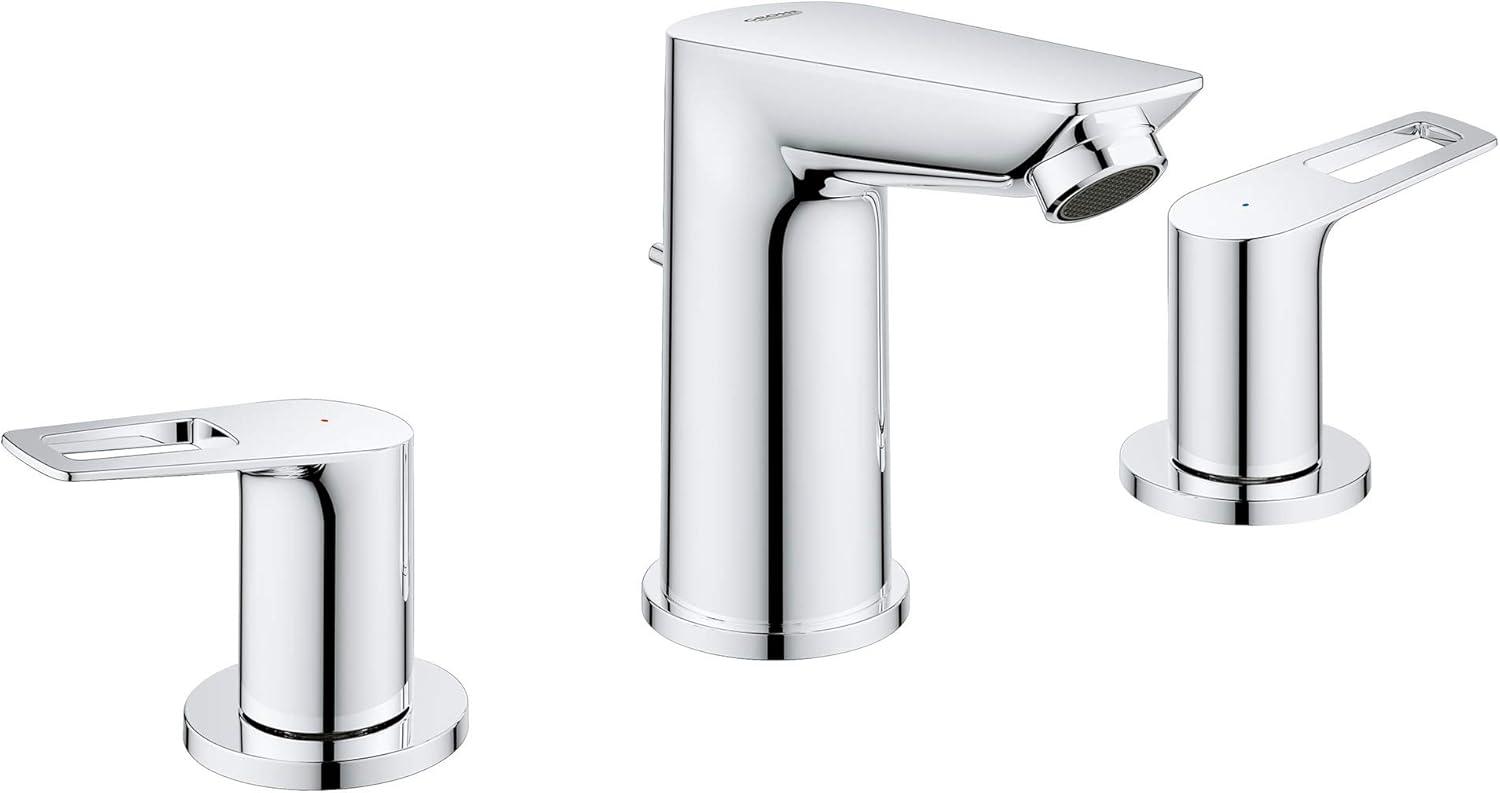 BauLoop Widespread Bathroom Faucet with Drain Assembly