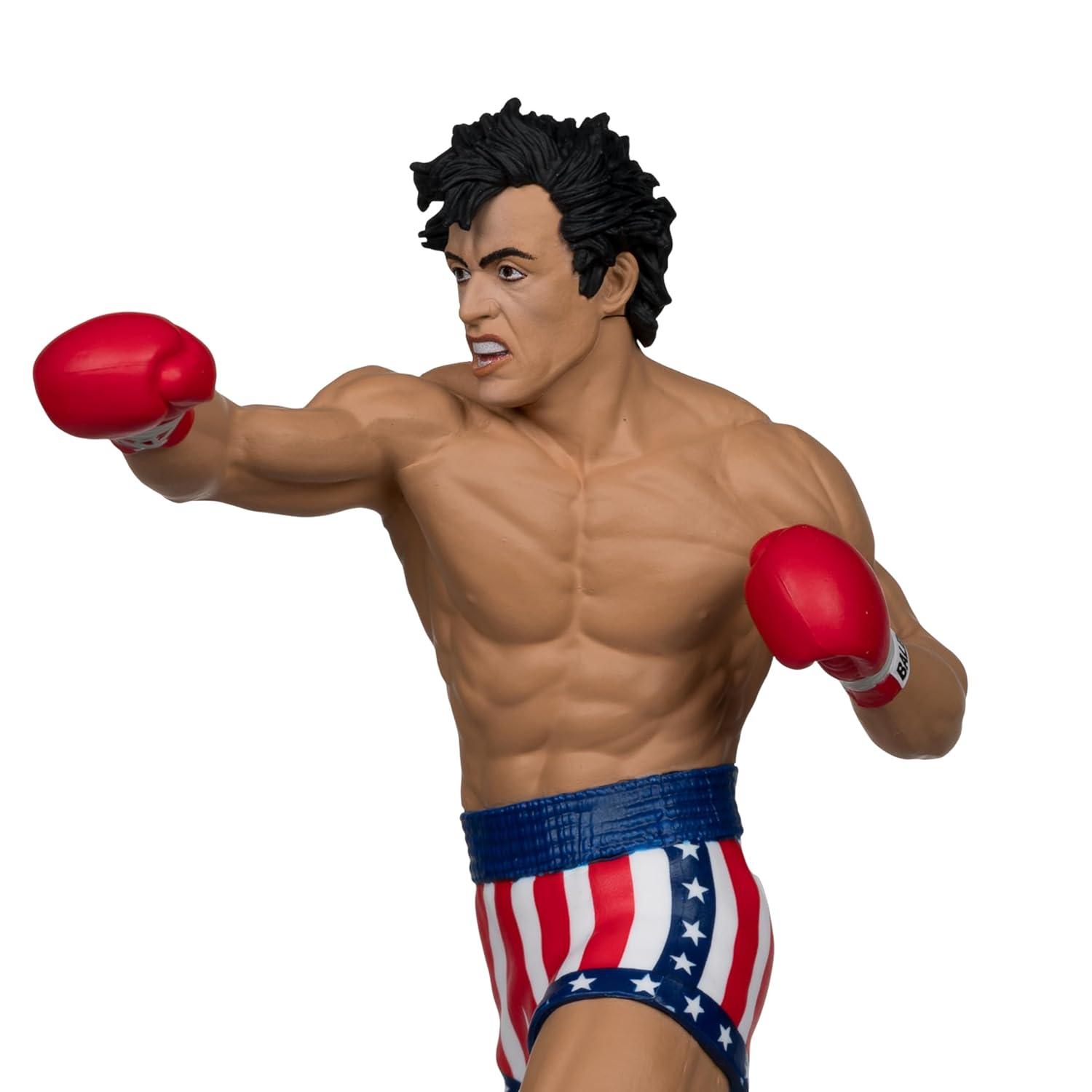 McFarlane Toys Rocky IV Movie Boxer Rocky Balboa on Stable Base 6-Inch Detailed Action Figure