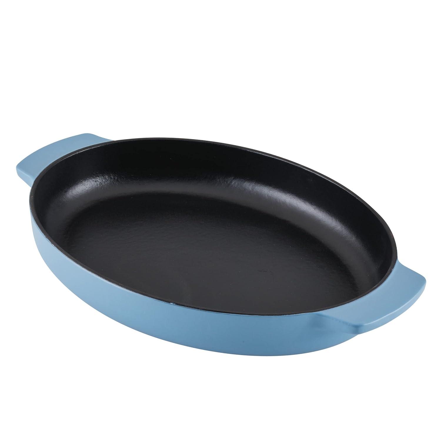 KitchenAid® KitchenAid Cast Iron Oval Au Gratin Roasting Pan Suitable - 2.5 Quart