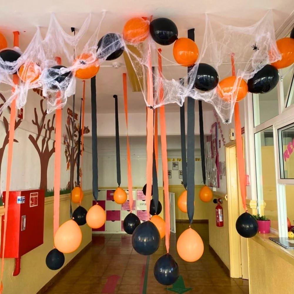 Unique Industries Black Solid Print Birthday Party Streamers, 1.75"x 81'