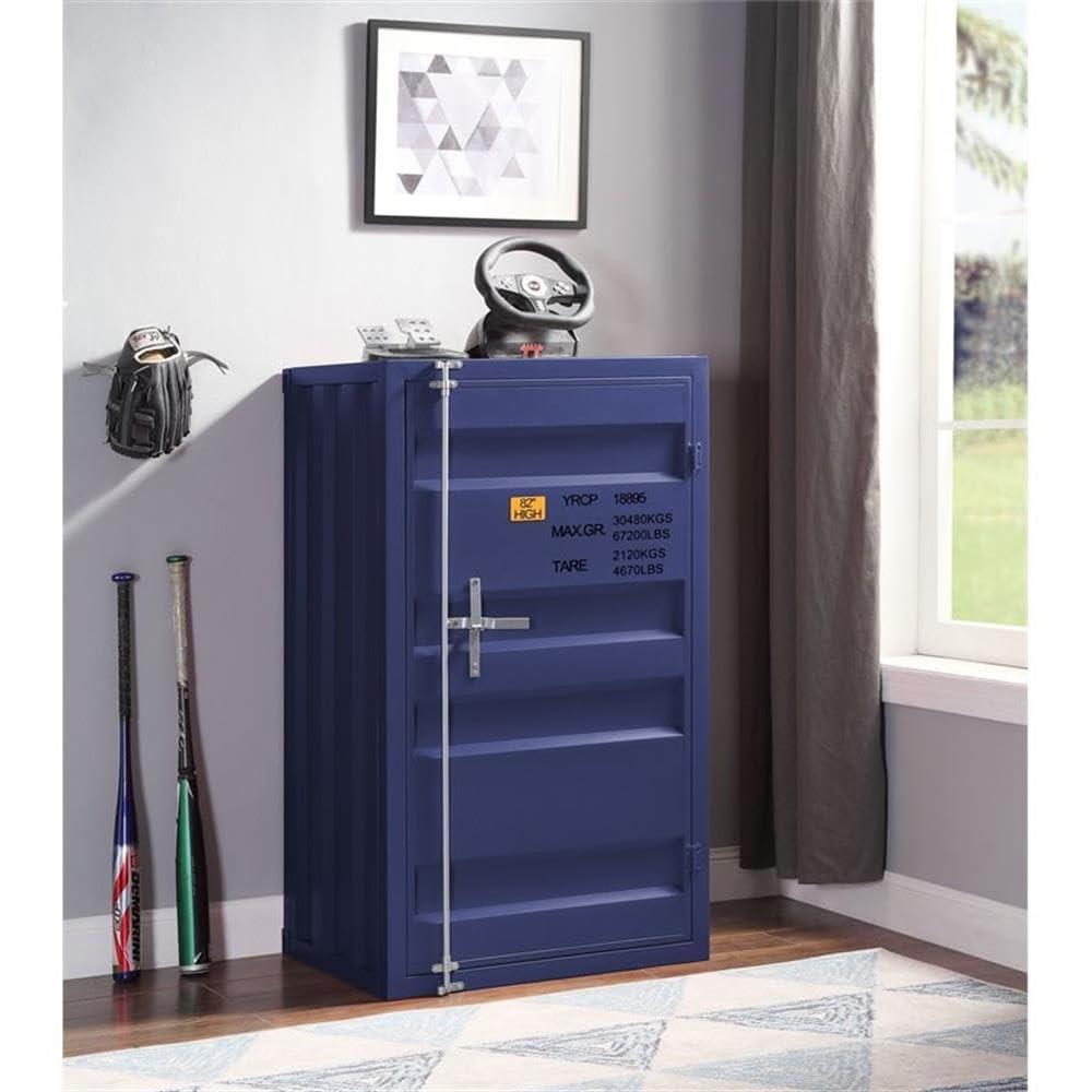 28" CargoChest Blue - Acme Furniture: Metal Storage Locker, No Assembly Required