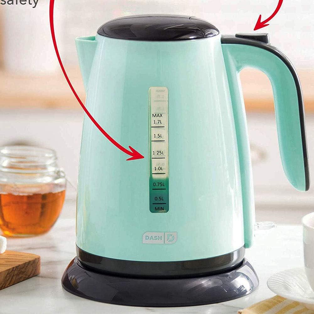 Aqua 1.7L Plastic Electric Tea Kettle with Cool Touch Handle