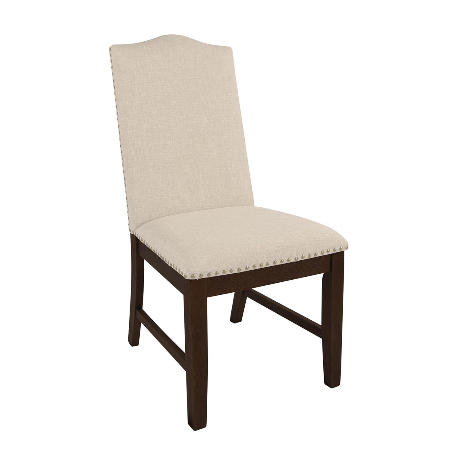 Set of 2 Parson Dining Chair Blue Geometric - HomePop: Cotton Upholstery, Foam Filled, Hardwood Frame