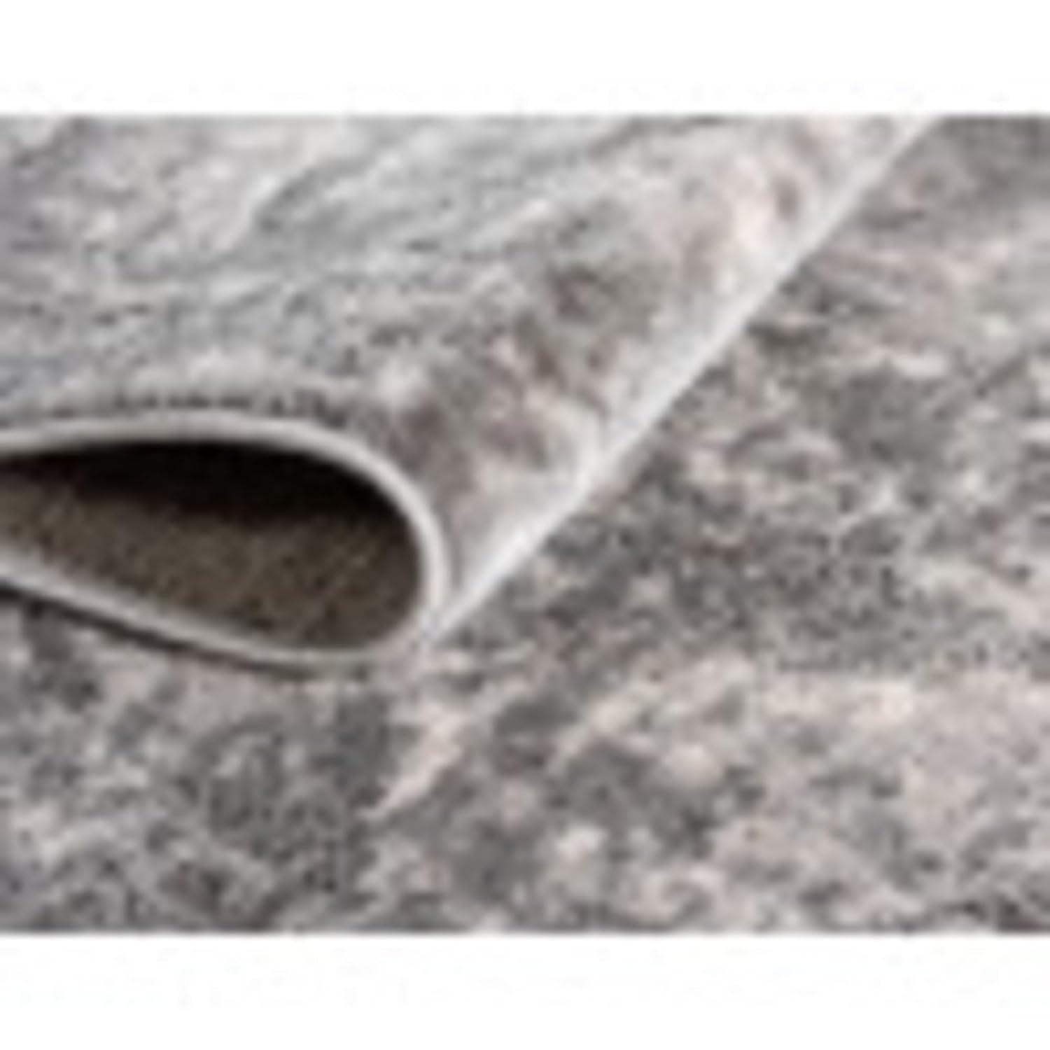 Unique Loom Portland Collection Area Rug - Astoria (4' 1" Square Gray/Ivory)