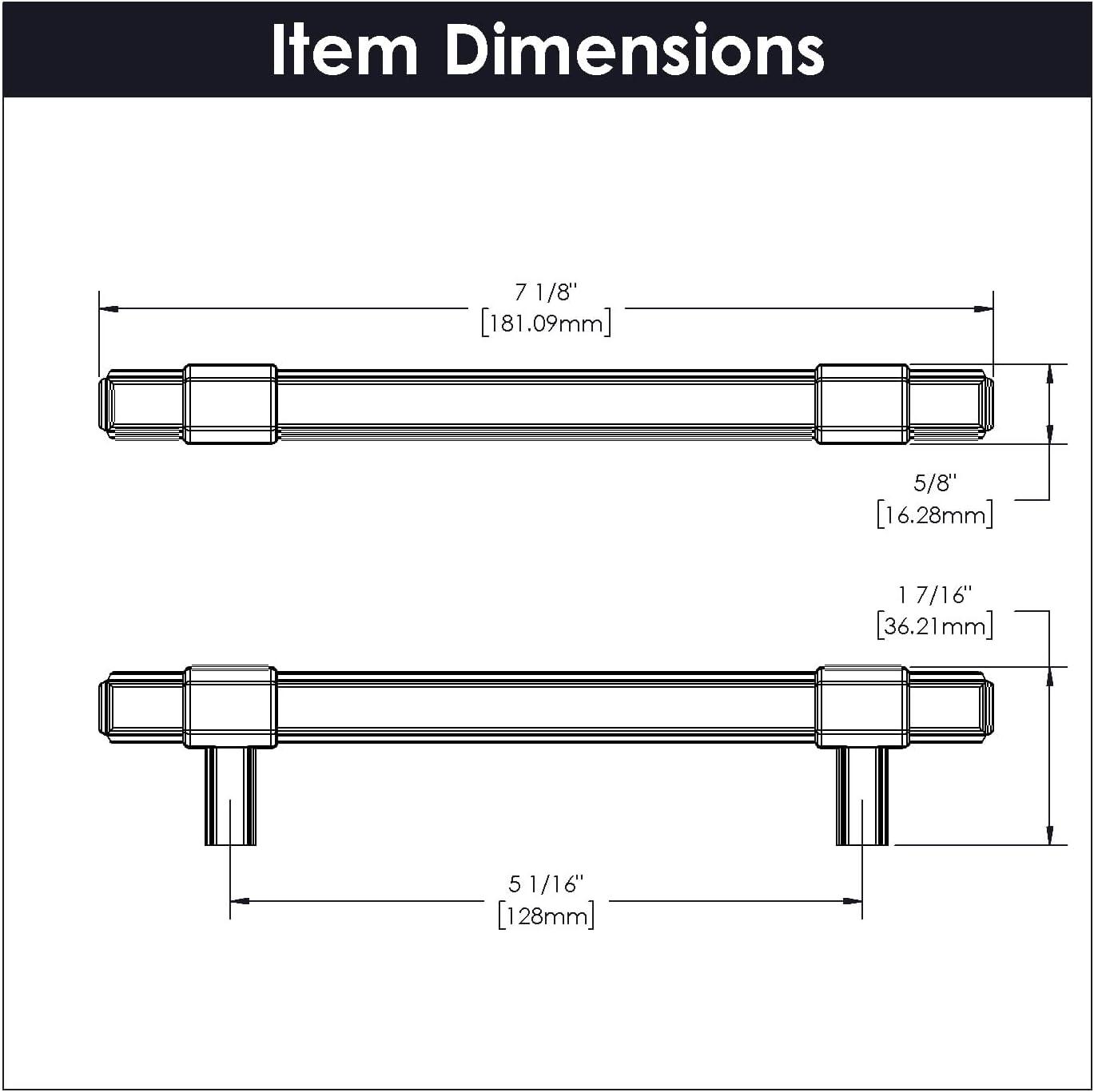 Belwith Keeler Monroe 12" Center to Center Bar Pull
