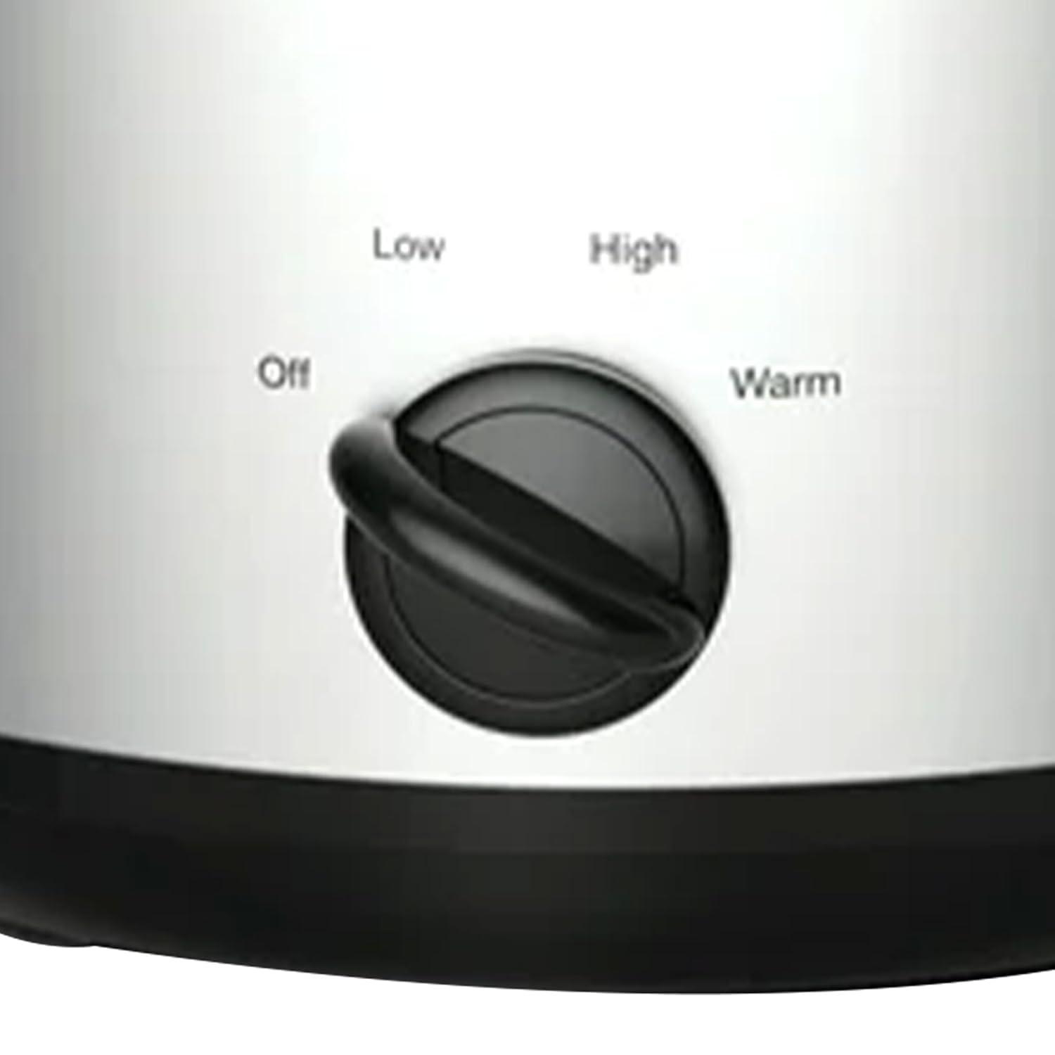 Complete Cuisine CC-3000-SL 3-Quart Round Stainless-Steel Slow Cooker