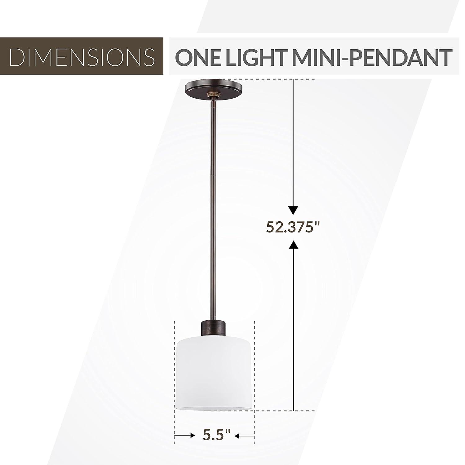 Canfield 1-Light Burnt Sienna Mini Pendant
