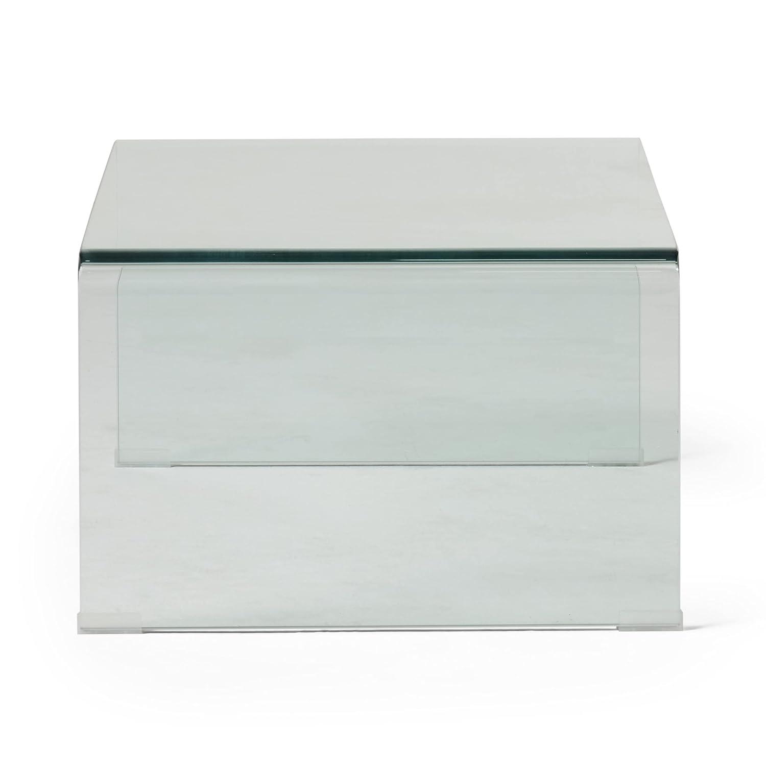 Christopher Knight Home Ramona Glass Rectangle Coffee Table Clear: Tempered Material, No Assembly Required