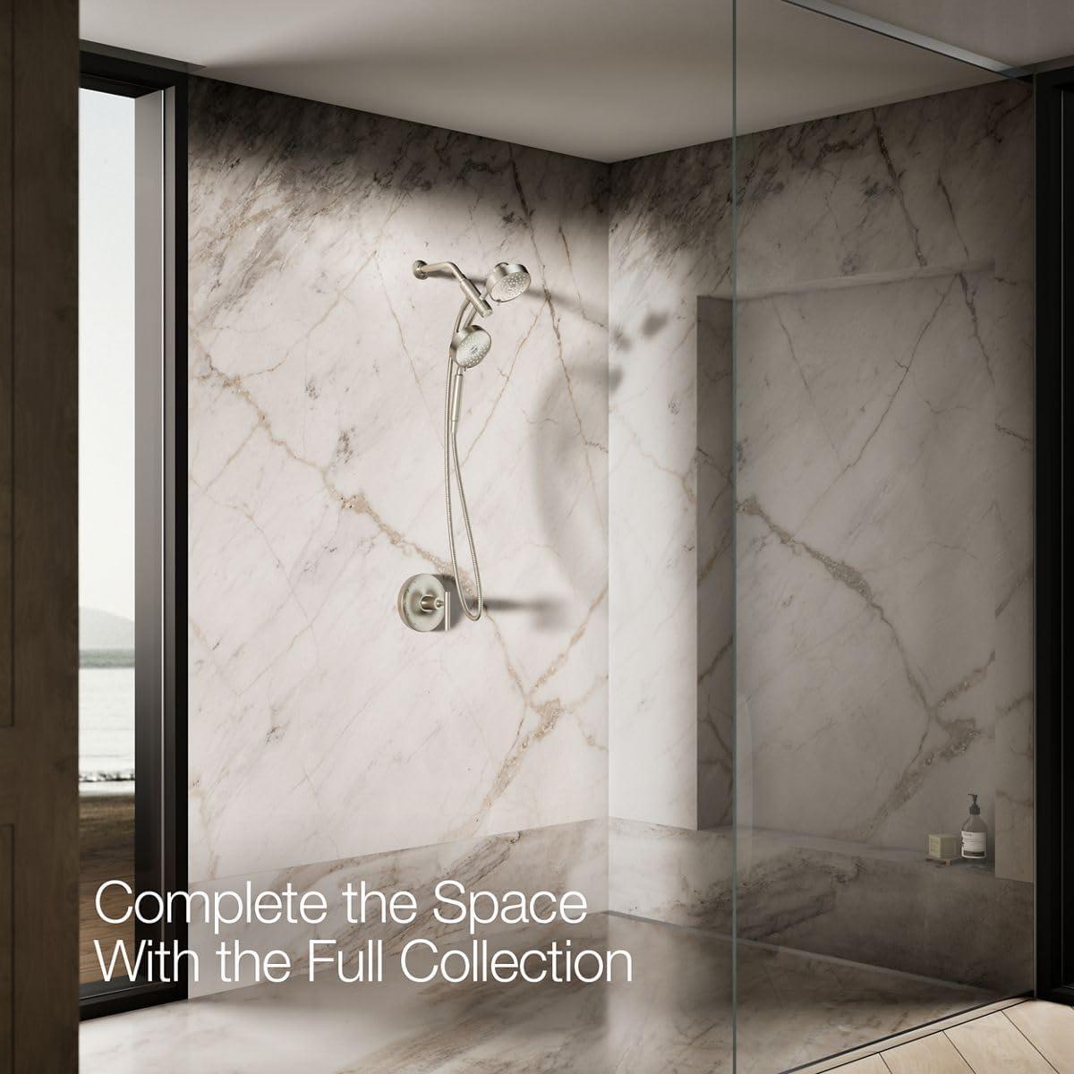 Kohler Purist® 2-In-1 Multifunction Shower Combo Kit, Showerhead and Handshower, Three Spray Settings