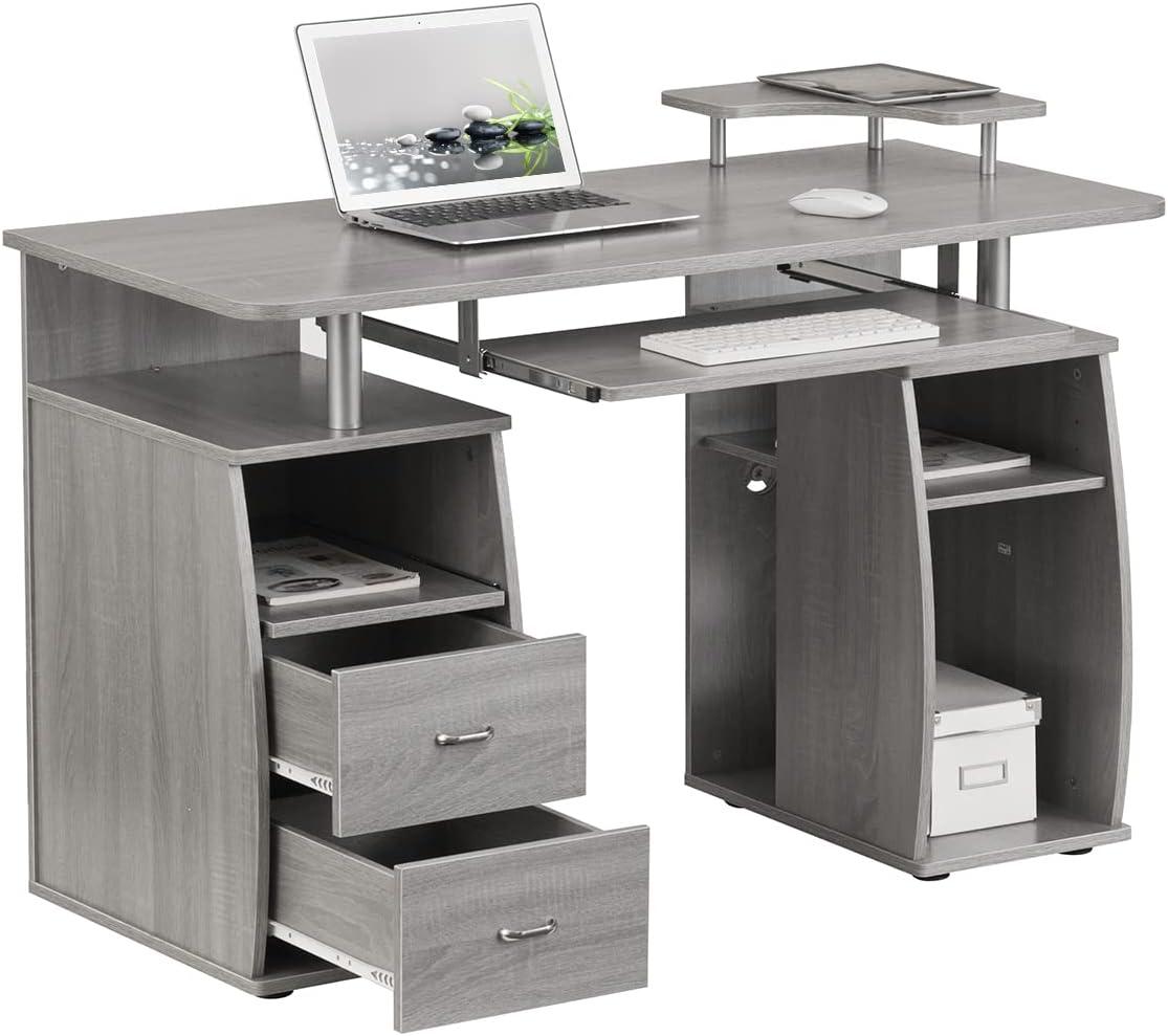Hokku Designs Techni Mobili Complete Computer Workstation Desk With Storage
