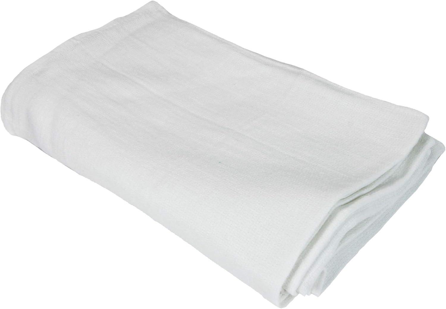 Huck Cotton Cleaning Towels 16x26 White (12/Pack)