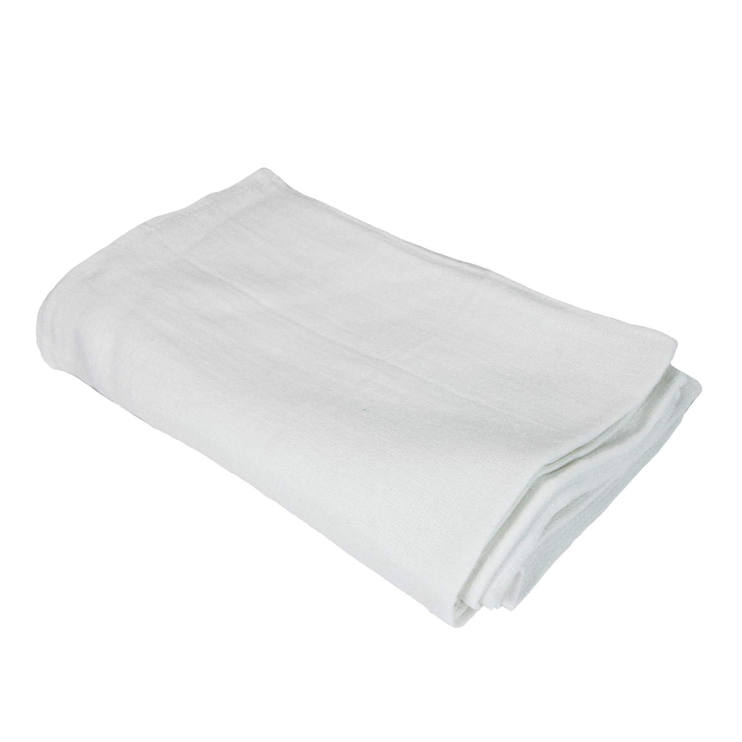 Huck Cotton Cleaning Towels 16x26 White (12/Pack)