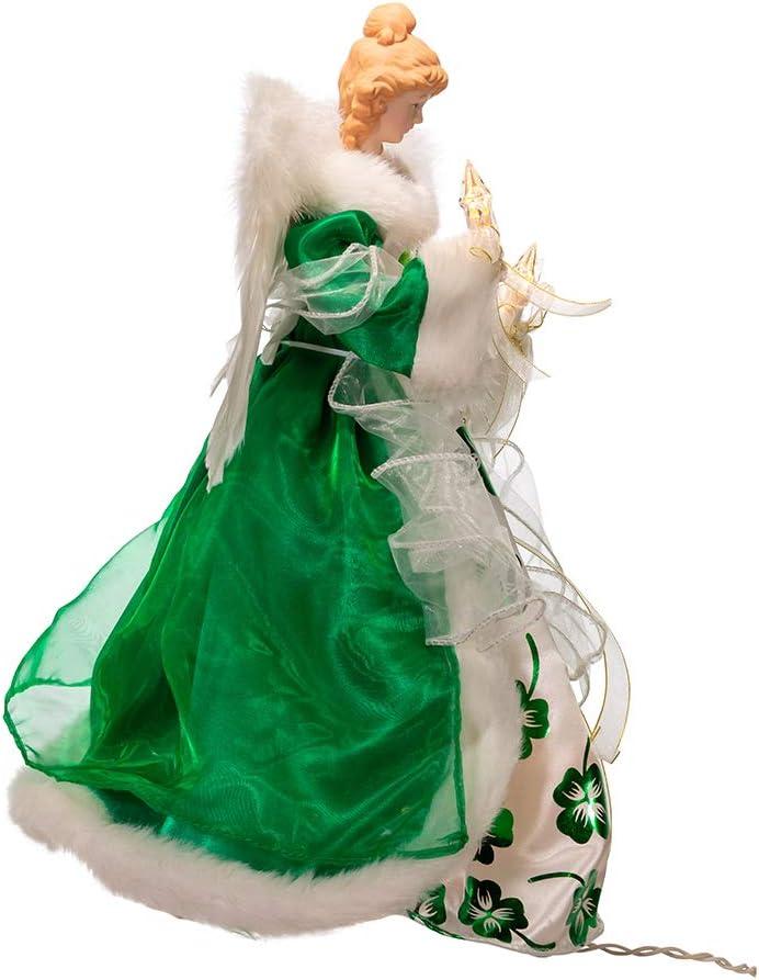 Kurt Adler Fabric Tree Topper - Lighted