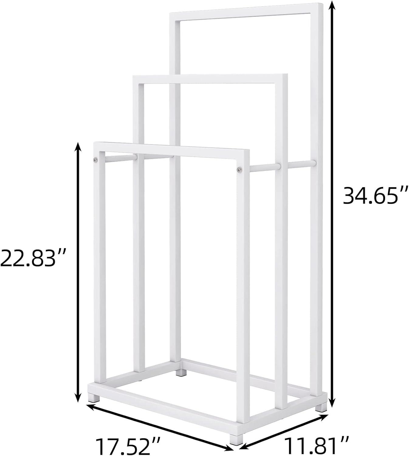 Freestanding 3-tier metal towel rack