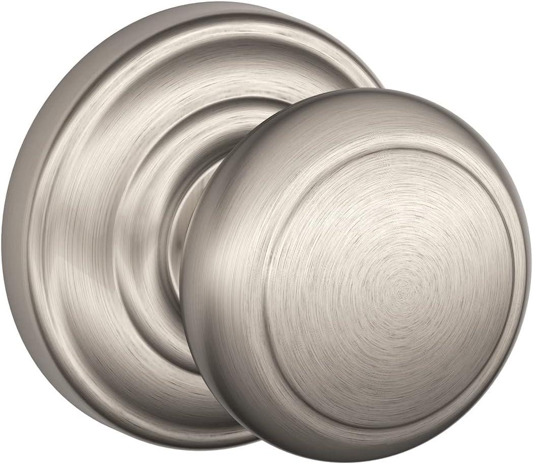 Andover Knob with Addison Trim Hall and Closet Lock