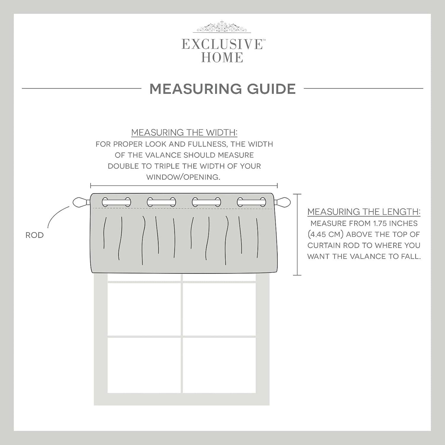 Amalgamated Textiles Catarina Linen Tailored 52'' W Window Valance