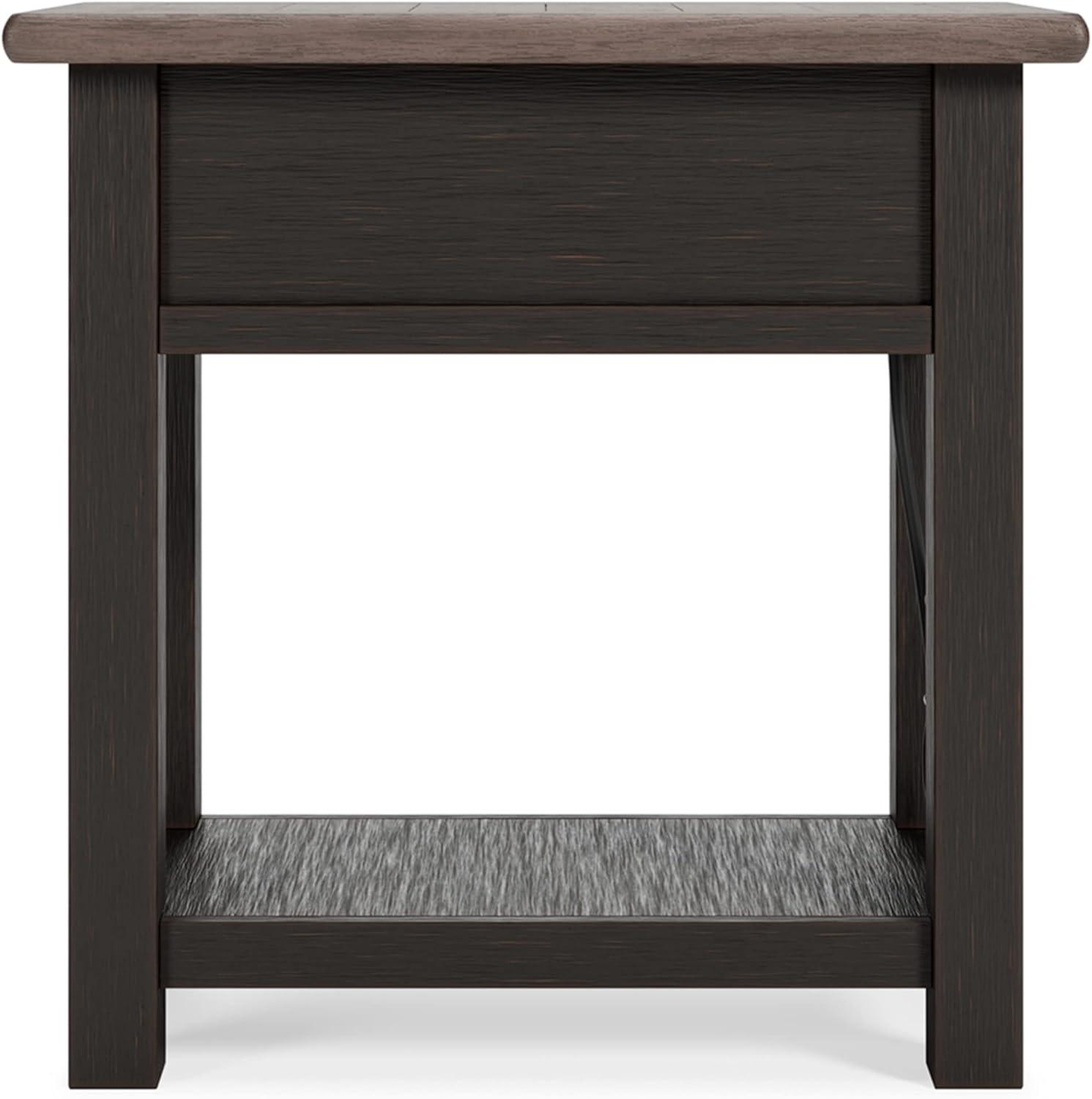 Signature Design by Ashley Casual Tyler Creek Chairside End Table Two-tone