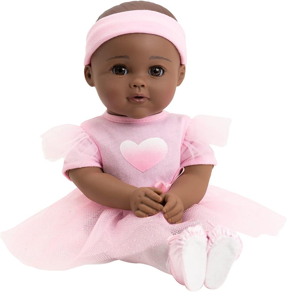Adora Enchanting Baby Ballerina Collection, 13-inch Baby Doll Set with Pink Dress - Juliet