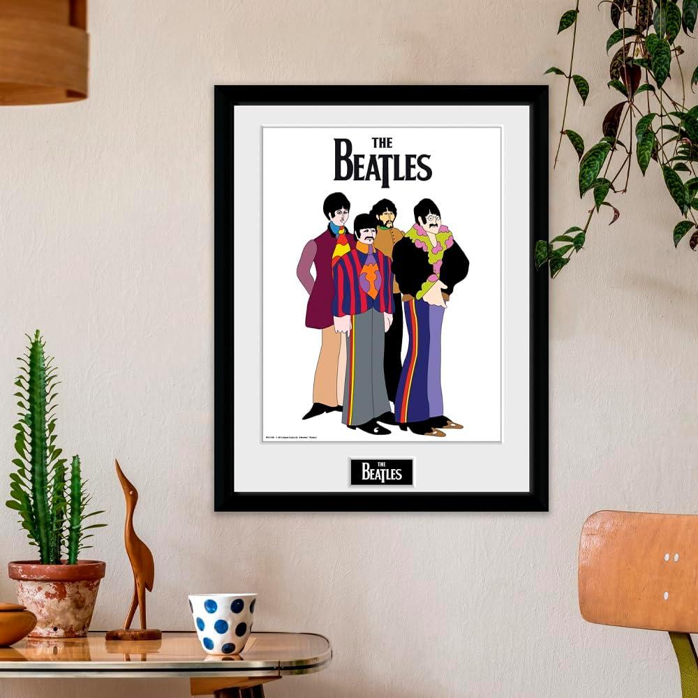 The Beatles Yellow Submarine Group Framed Poster